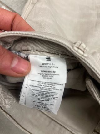 G-Star Raw Jeans Beige Uomo