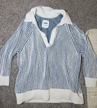 Jersey Aerie Rayas Azul Blanco Talla Única