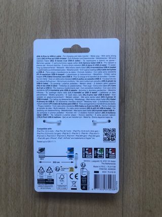 Cable Sologic 8 Pins USB 3m