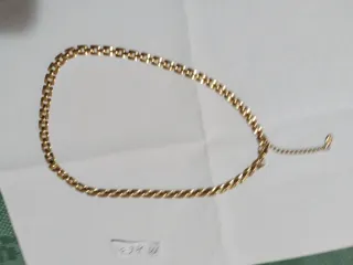 M463 Collana maglia quadrata stile cubano inox oro