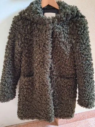 Abrigo Zara Invierno Verde Oliva