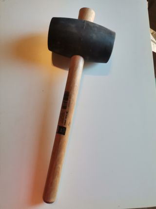 Maza de goma 500g con mango de madera