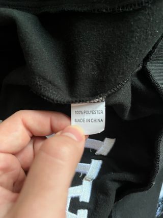 Chaqueta 100% Hardcore Blanca y Negra Chándal