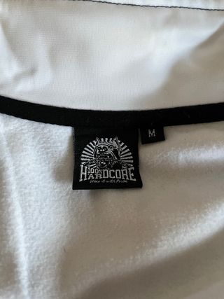 Chaqueta 100% Hardcore Blanca y Negra Chándal