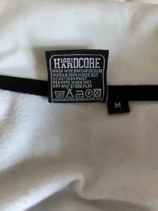 Chaqueta 100% Hardcore Blanca y Negra Chándal