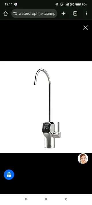 Waterdrop. Grifo Osmosis Acero Inox 304