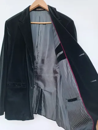 Chaqueta tacto terciopelo de Caramelo talla 50