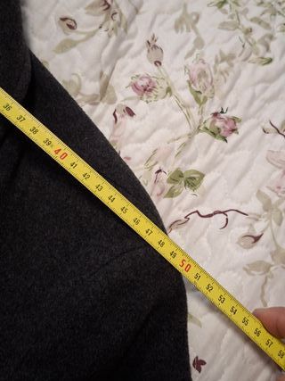 Abrigo largo gris hombre