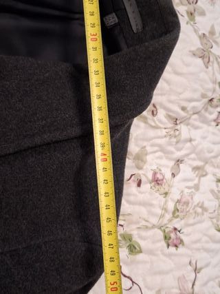 Abrigo largo gris hombre