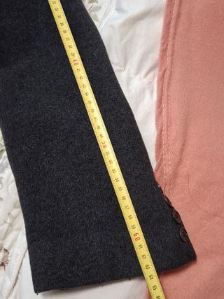 Abrigo largo gris hombre