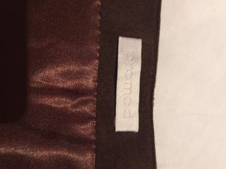 Falda efecto ante y piel