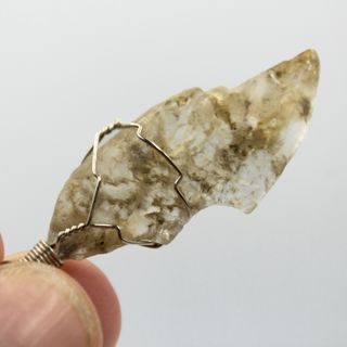 Dije Colgante de Piedra Cristal Natural Selenita