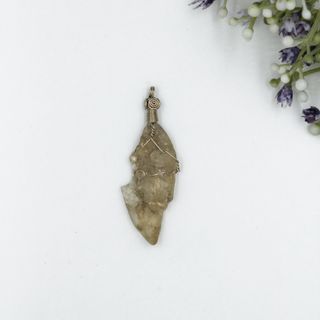 Dije Colgante de Piedra Cristal Natural Selenita