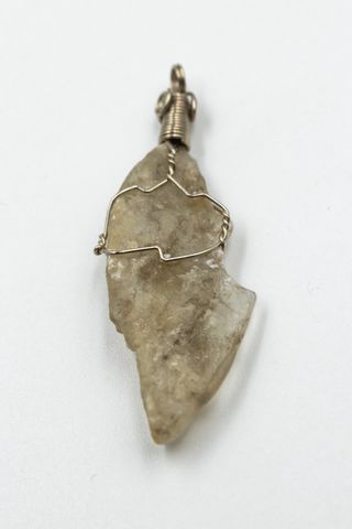 Dije Colgante de Piedra Cristal Natural Selenita