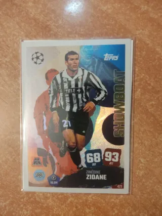 Topps Showboat Zinedine Zidane Carta Fútbol