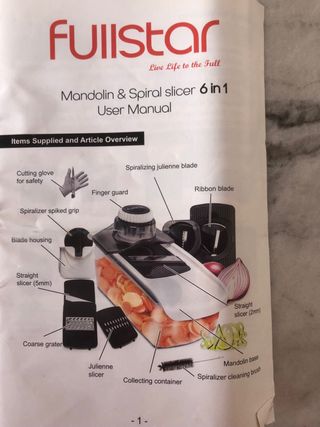 Cortador de Verduras Fullstar 6 en 1