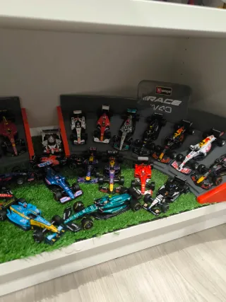 Soporte Burago F1 Coches