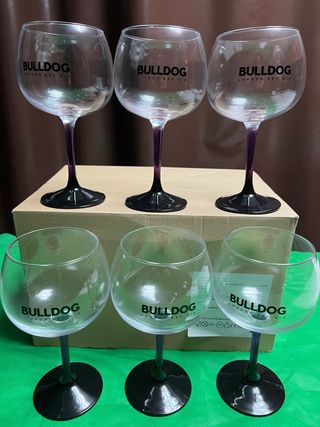 Set 6 Calici Gin Bulldog Viola Trasparenti