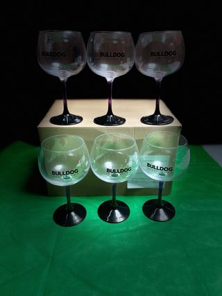 Set 6 Calici Gin Bulldog Viola Trasparenti