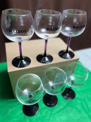 Set 6 Calici Gin Bulldog Viola Trasparenti