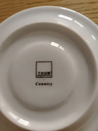 Thun Country Piattini Caffè Set 4 Ceramica