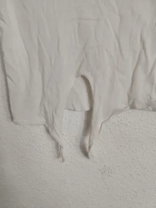 Camiseta 1985 Con detalleNudo Talla S Blanca