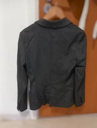 Blazer Zara Basic Cinza