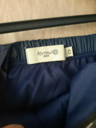 Vestido Fiesta Formula Joven Azul Plata