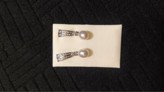 Pendientes de plata de primera ley y circonitas