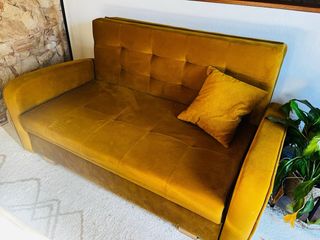 Sofá-cama Columbus color MOSTAZA 116 Kronos19