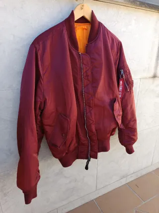 Chaqueta Bomber MA-1 Heritage Granate Talla M