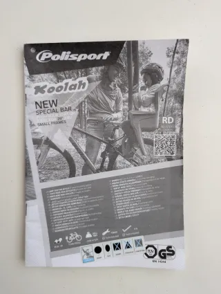 Silla bici para niños Polisport Koolah 29" negro