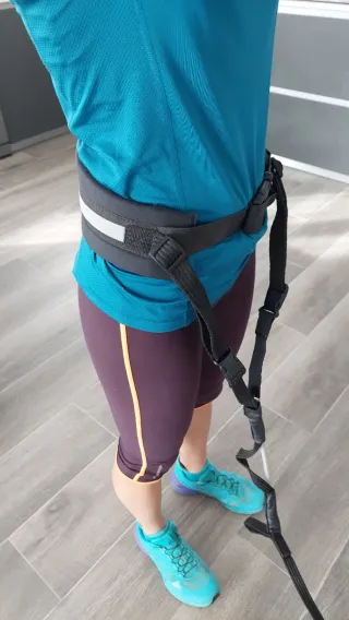 Cinturón y correa Canicross Julius K-9 Negro/gris