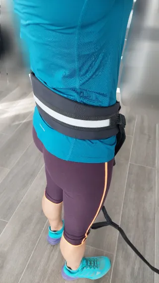 Cinturón y correa Canicross Julius K-9 Negro/gris