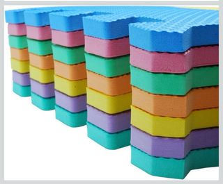 Alfombra Puzzle Bebé Espuma 32x32cm Letras Números