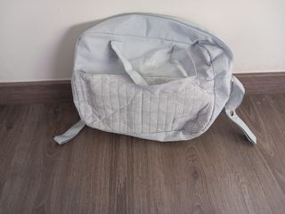 Bolso cambiador bebé nubes gris