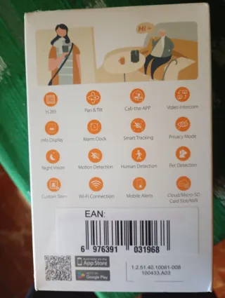 Cámara Seguridad Imou Rex VT Pro Intercomunicador