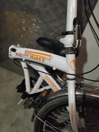 Bicicleta Plegable Blanca