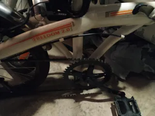 Bicicleta Plegable Blanca