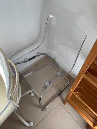 Silla Transparente Ikea Metal