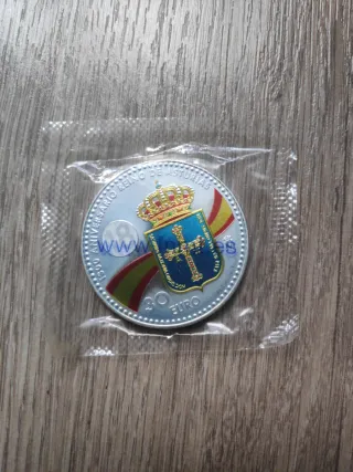 Moneda Plata Reino de Asturias 30 Euro