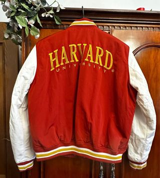 Chaqueta Bomber Pull&Bear Roja y Blanca