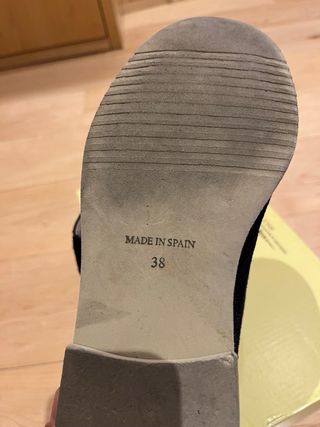 Zapatos de vestir ante marca Tizzas azul talla 38