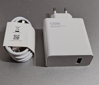 Cargador Rápido 120W Xiaomi compartible + Cable 1m