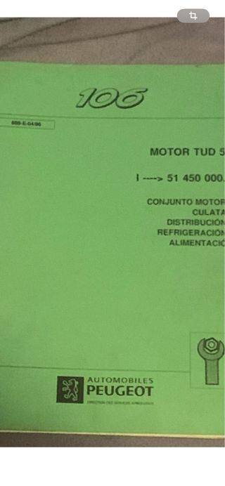 Manual Taller Peugeot 106 Motor TUD5