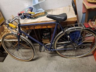 Bicicletta blu da uomo