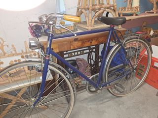 Bicicletta blu da uomo