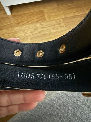 Cinturón Tous Beige y Negro