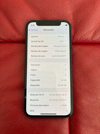 iPhone 12 Mini 80% Capacidad Batería