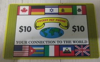 Pocket Pay Phone Internazionale $10